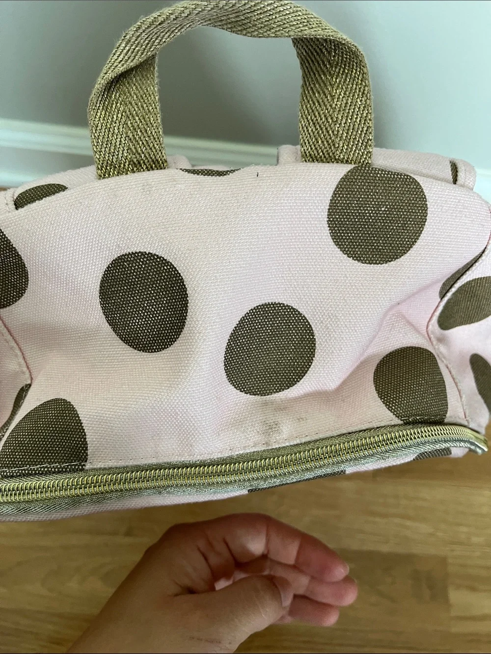 Pottery Barn Emily & Merit polka Dot backpack